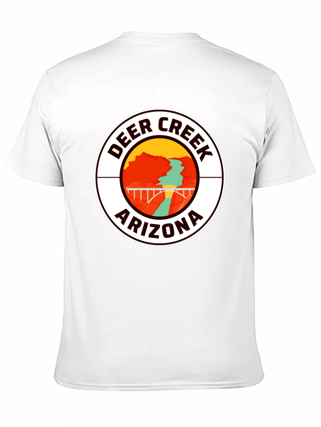 Deer Creek Arizona Graphic Tee - Black Cotton T-Shirt