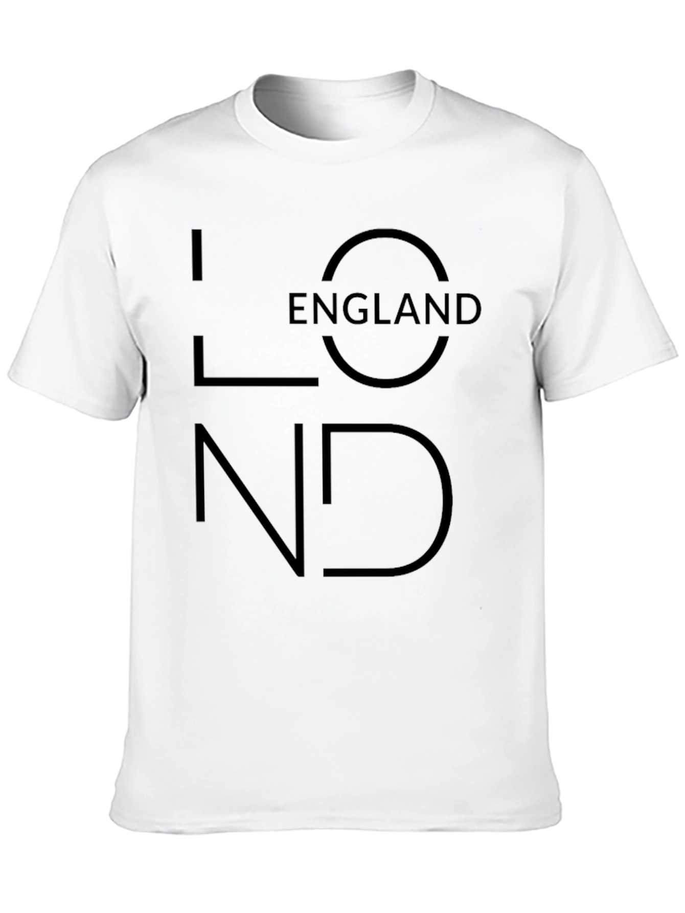 London England Graphic Print Black T-Shirt