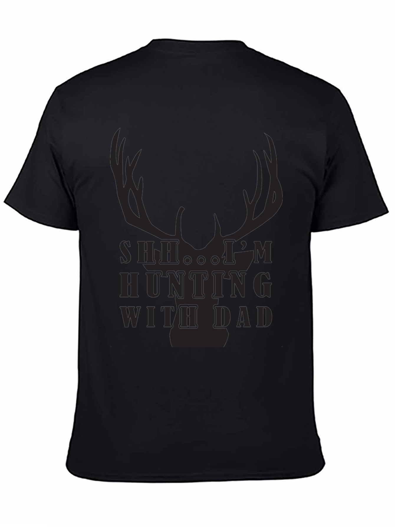Hunting With Dad T-Shirt - Deer Antler Design