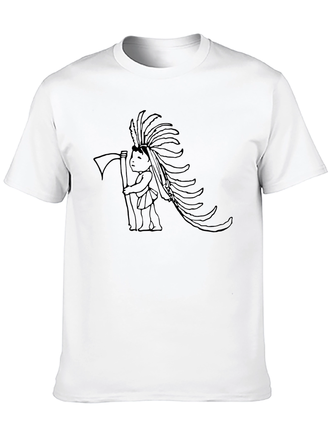 Native American Graphic T-Shirt - Black