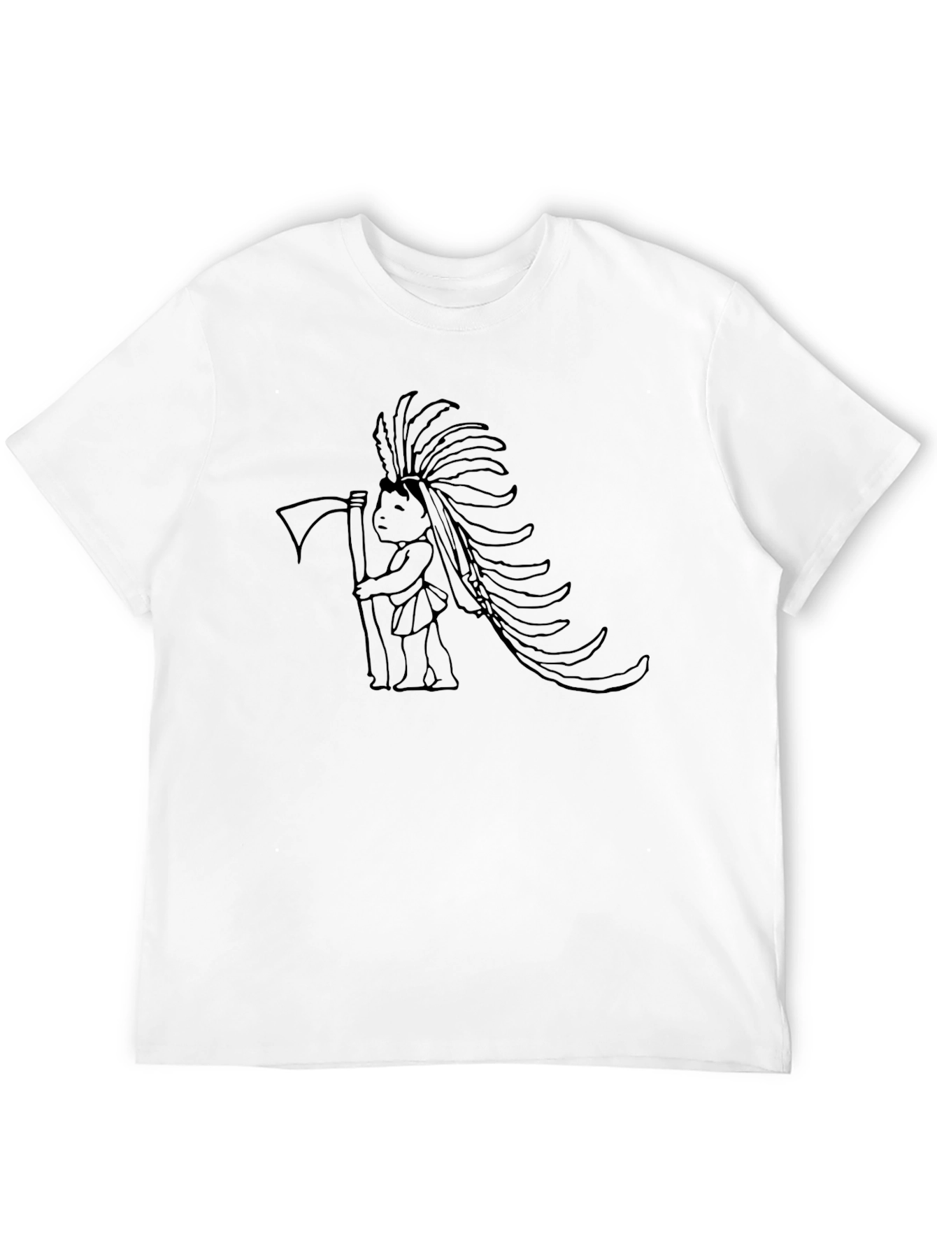 Native American Graphic T-Shirt - Black