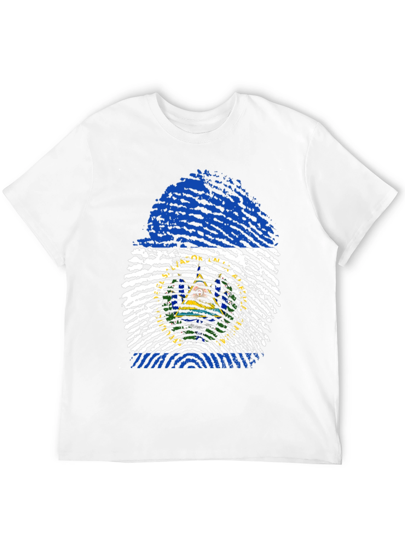 El Salvador Fingerprint Flag T-Shirt