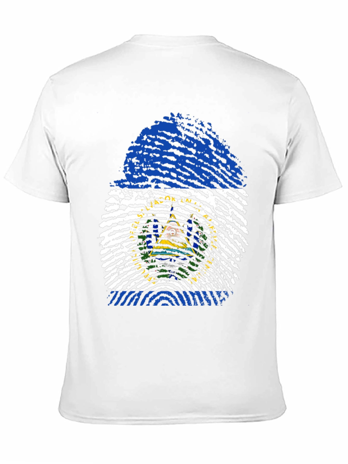 El Salvador Fingerprint Flag T-Shirt