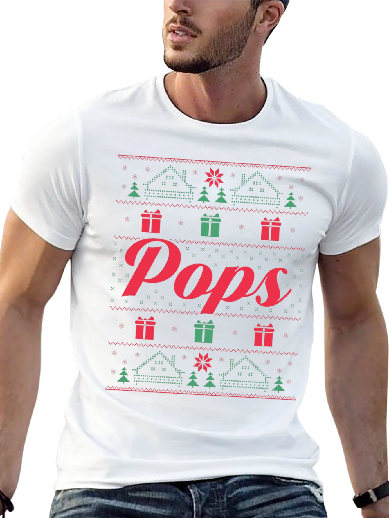 Pops Ugly Christmas Sweater T-Shirt