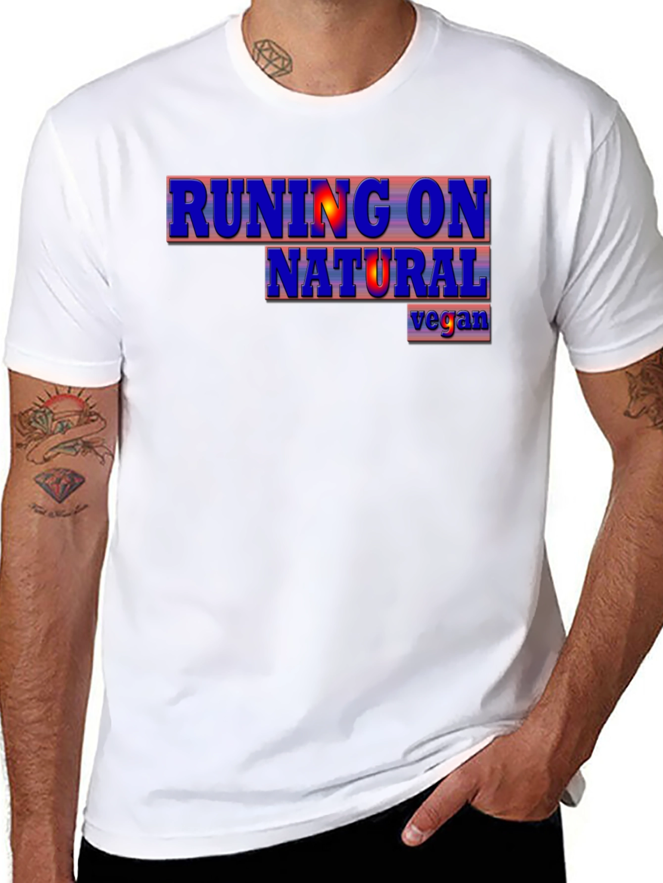 Running on Natural Vegan T-Shirt