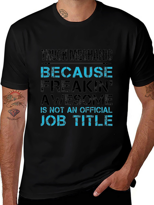 Truck Mechanic Awesome Job Title T-Shirt