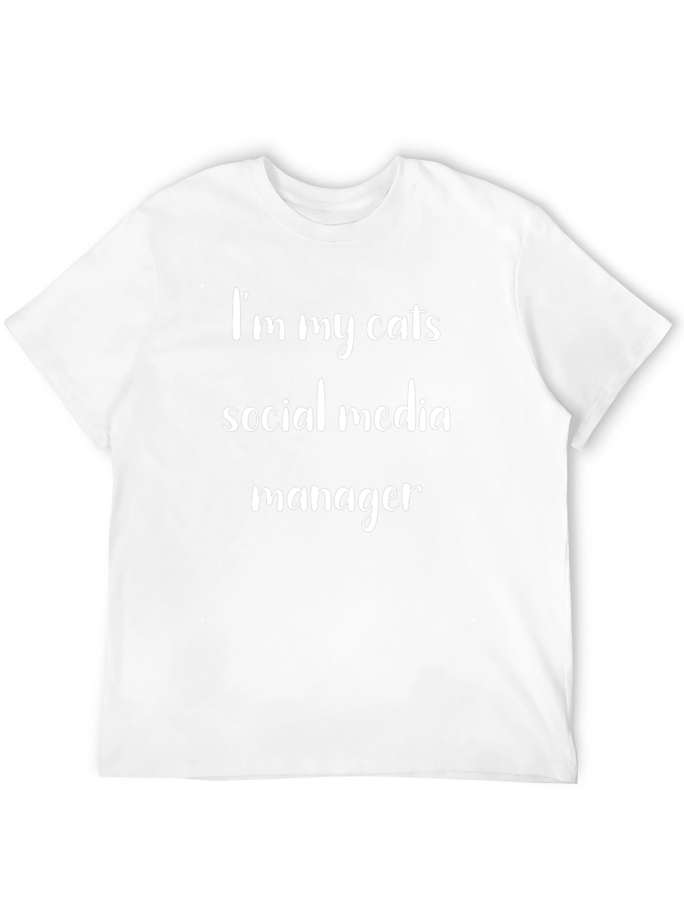 Cat Social Media Manager Graphic Tee