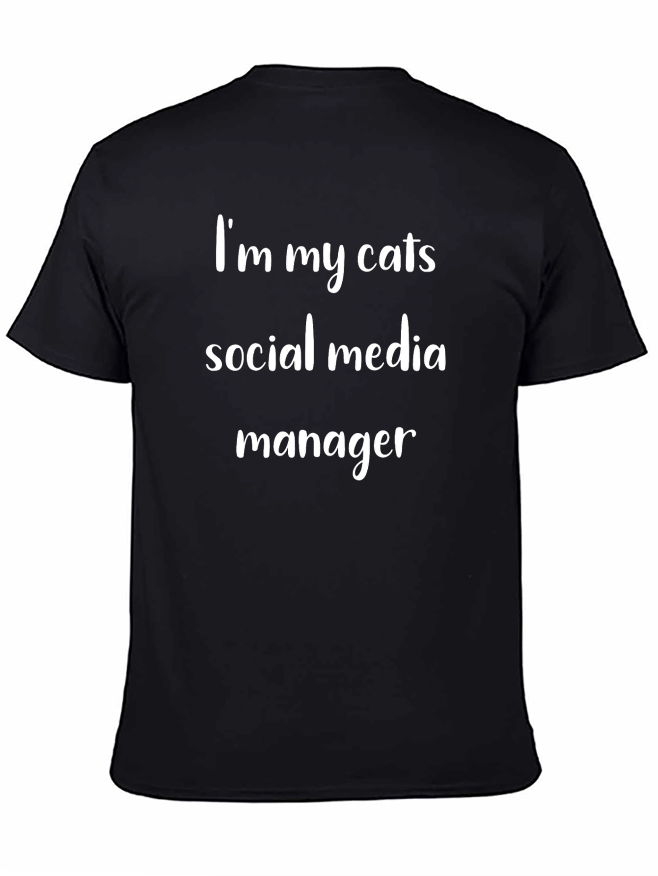 Cat Social Media Manager Graphic Tee