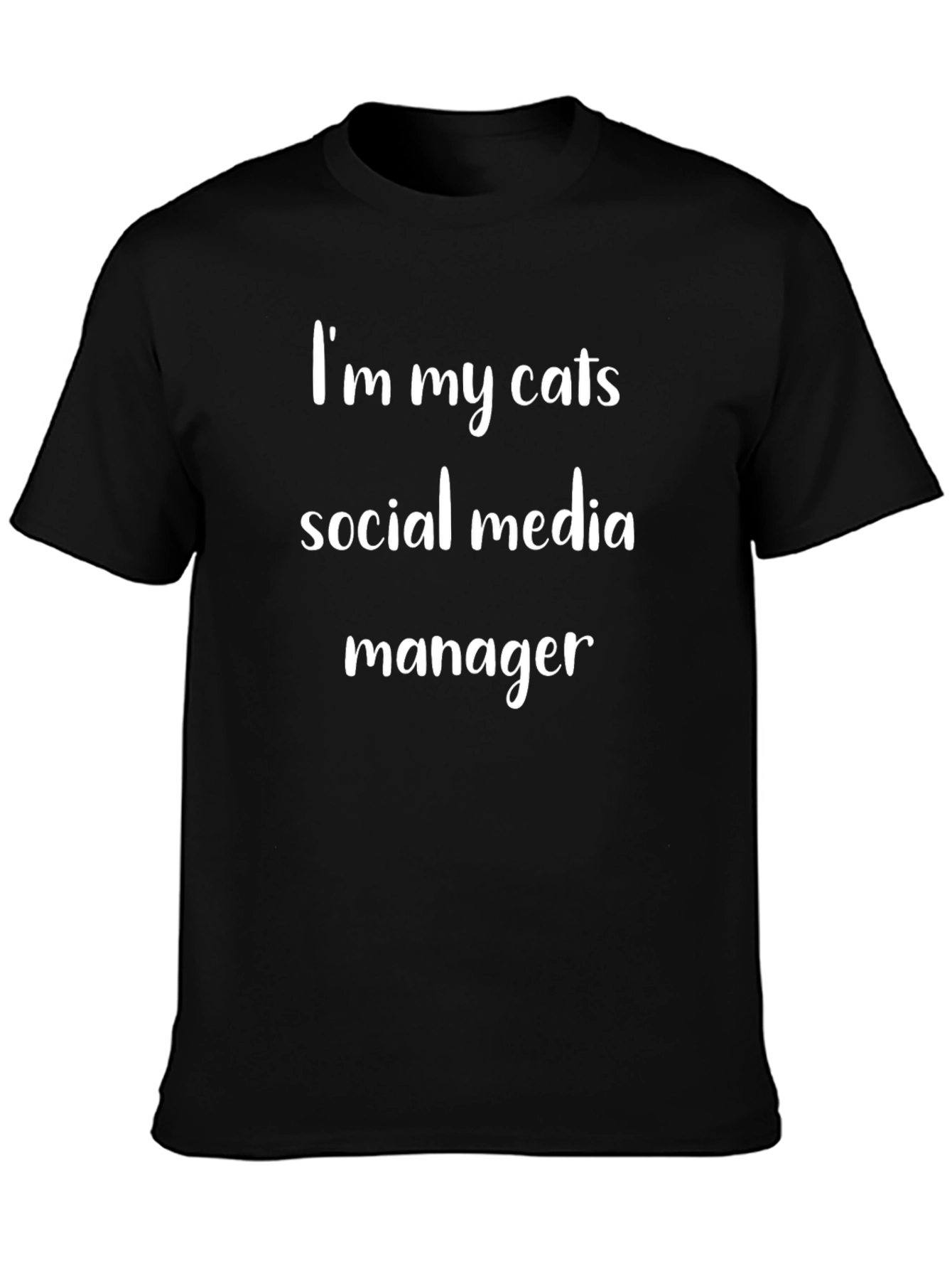 Cat Social Media Manager Graphic Tee