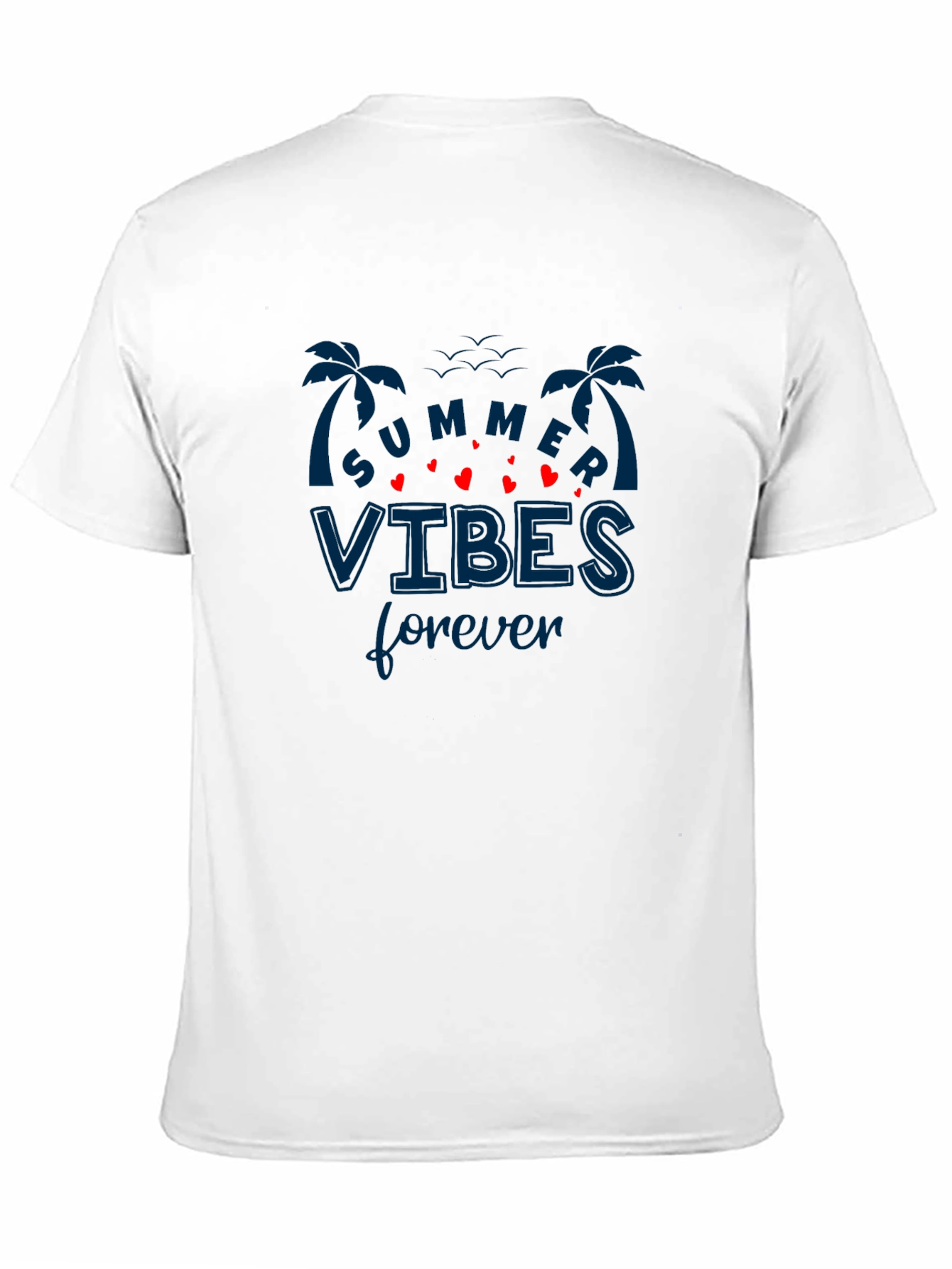 Summer Vibes Forever Black T-Shirt
