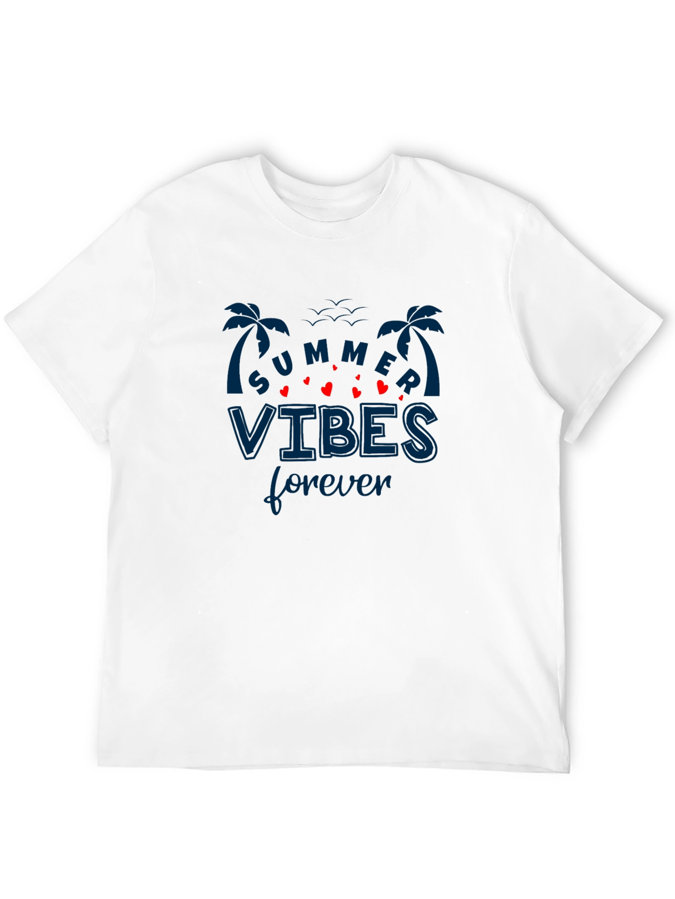 Summer Vibes Forever Black T-Shirt