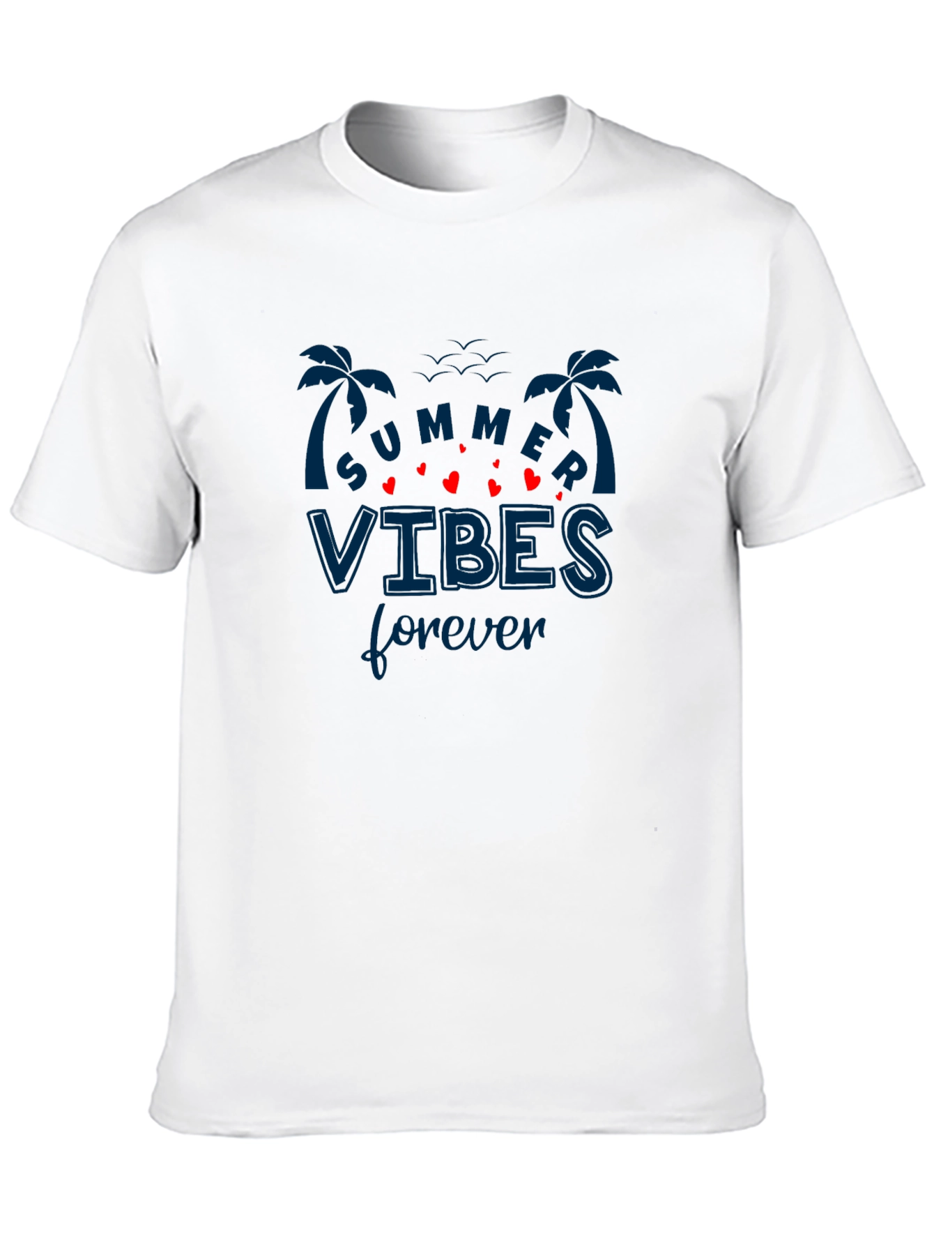 Summer Vibes Forever Black T-Shirt