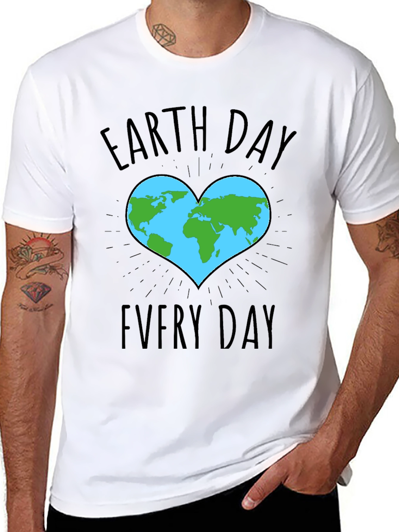 Earth Day Everyday Heart T-Shirt