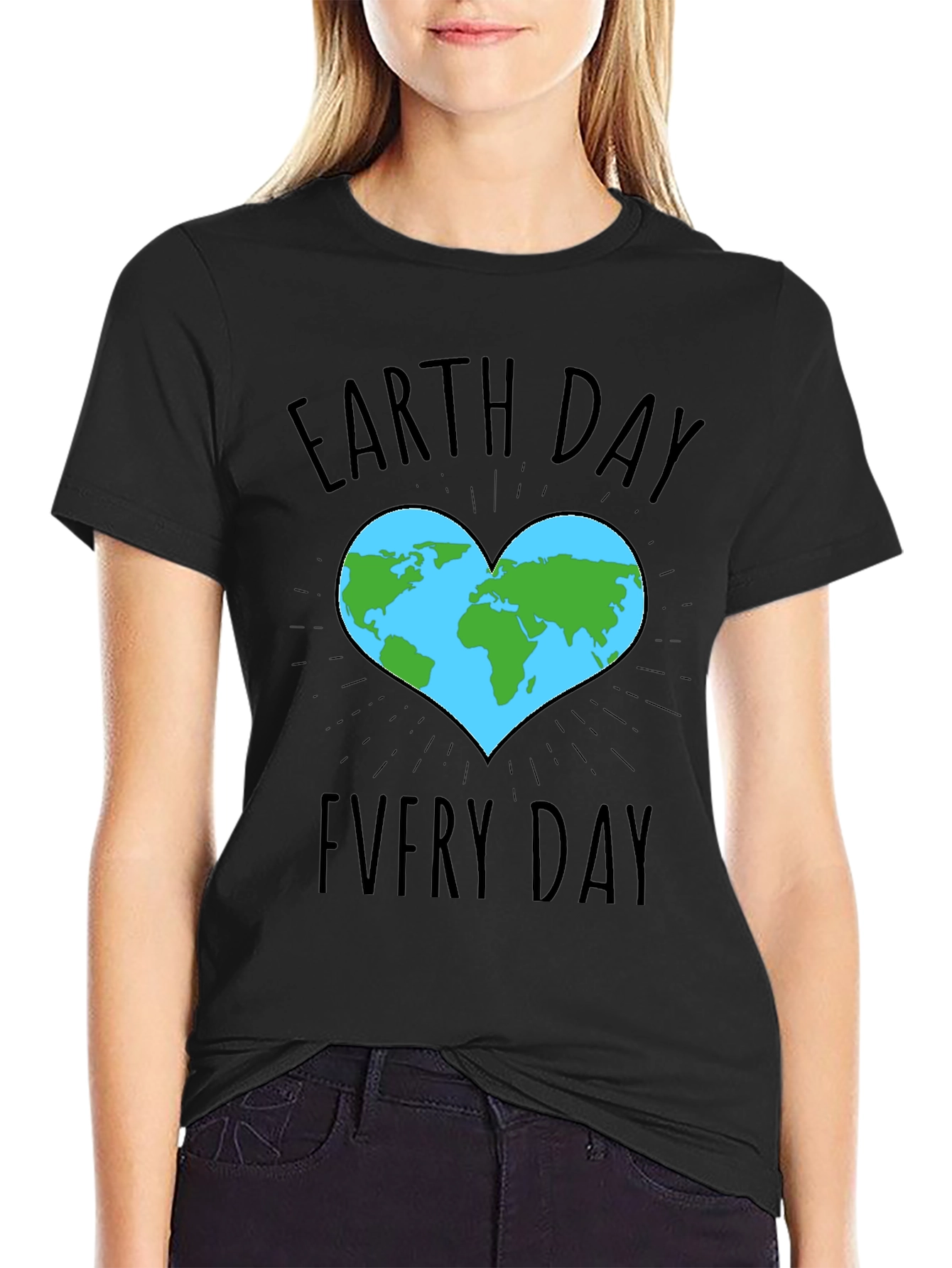 Earth Day Everyday Heart T-Shirt