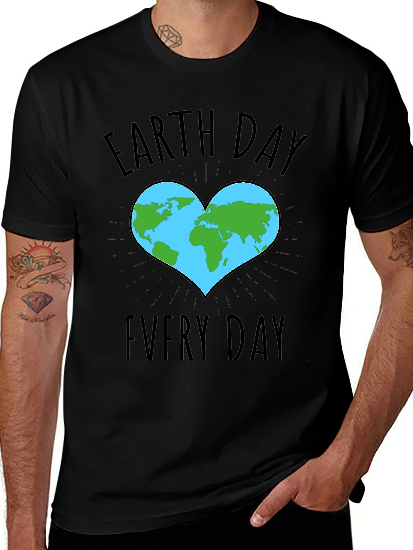 Earth Day Everyday Heart T-Shirt