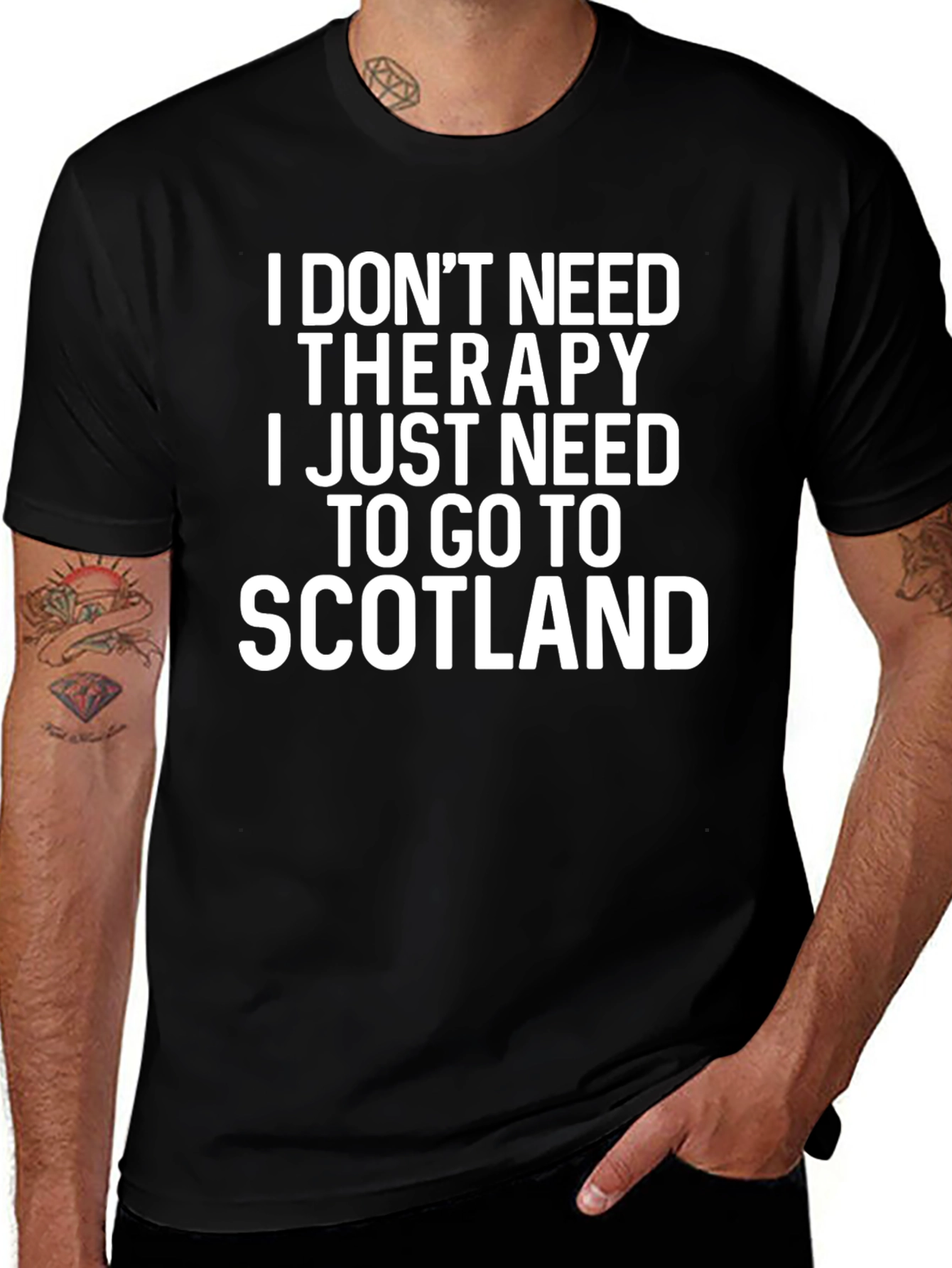 Scotland Therapy T-Shirt Funny Graphic Tee