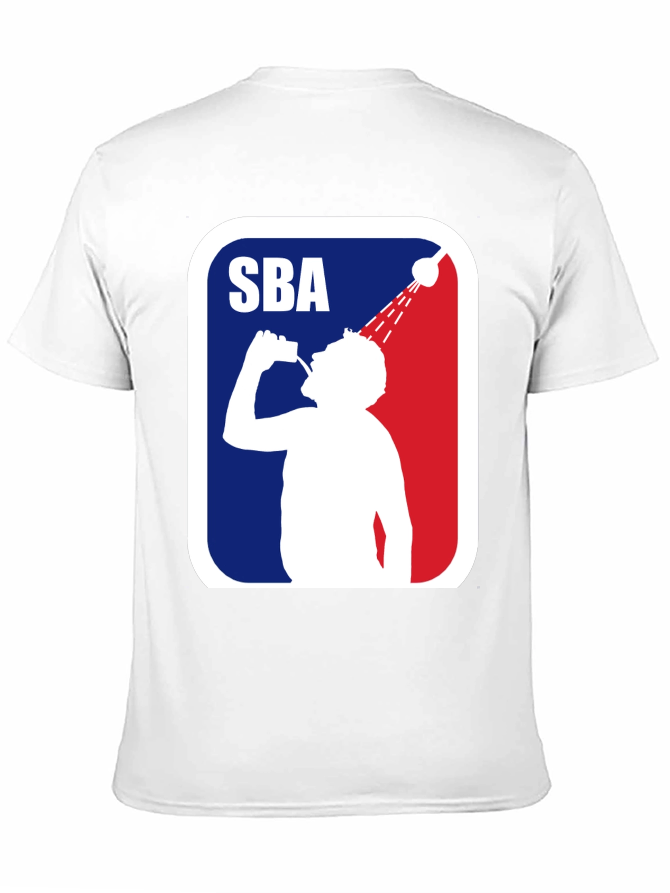 SBA Shower Beer League Funny Mens Black T-Shirt