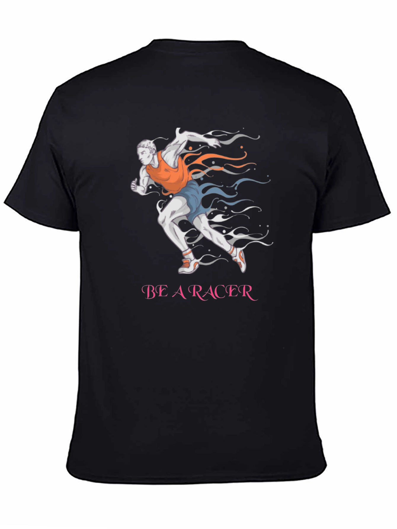 Be A Racer Black Graphic Tee