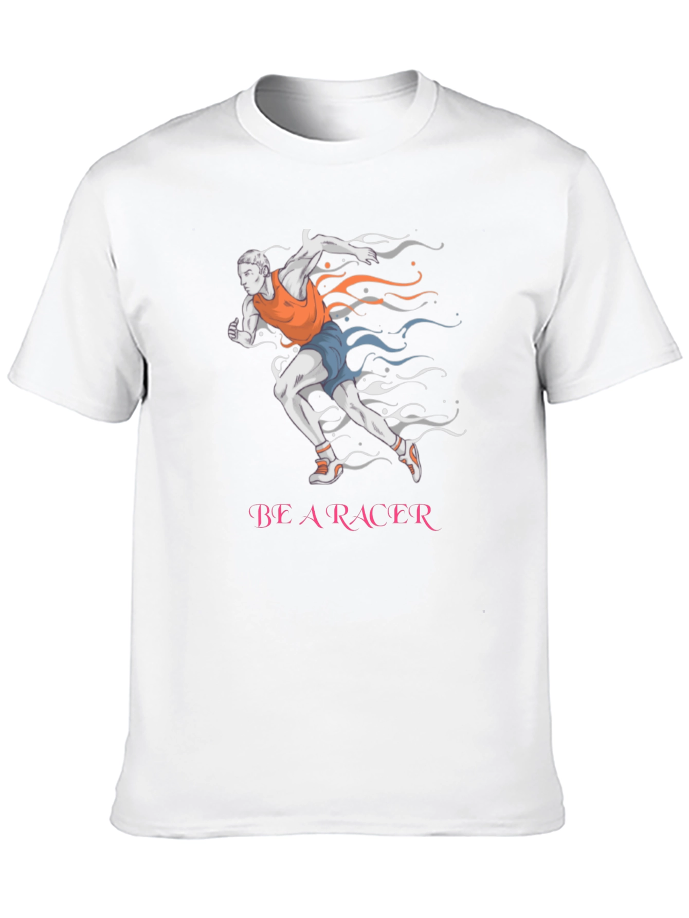 Be A Racer Black Graphic Tee