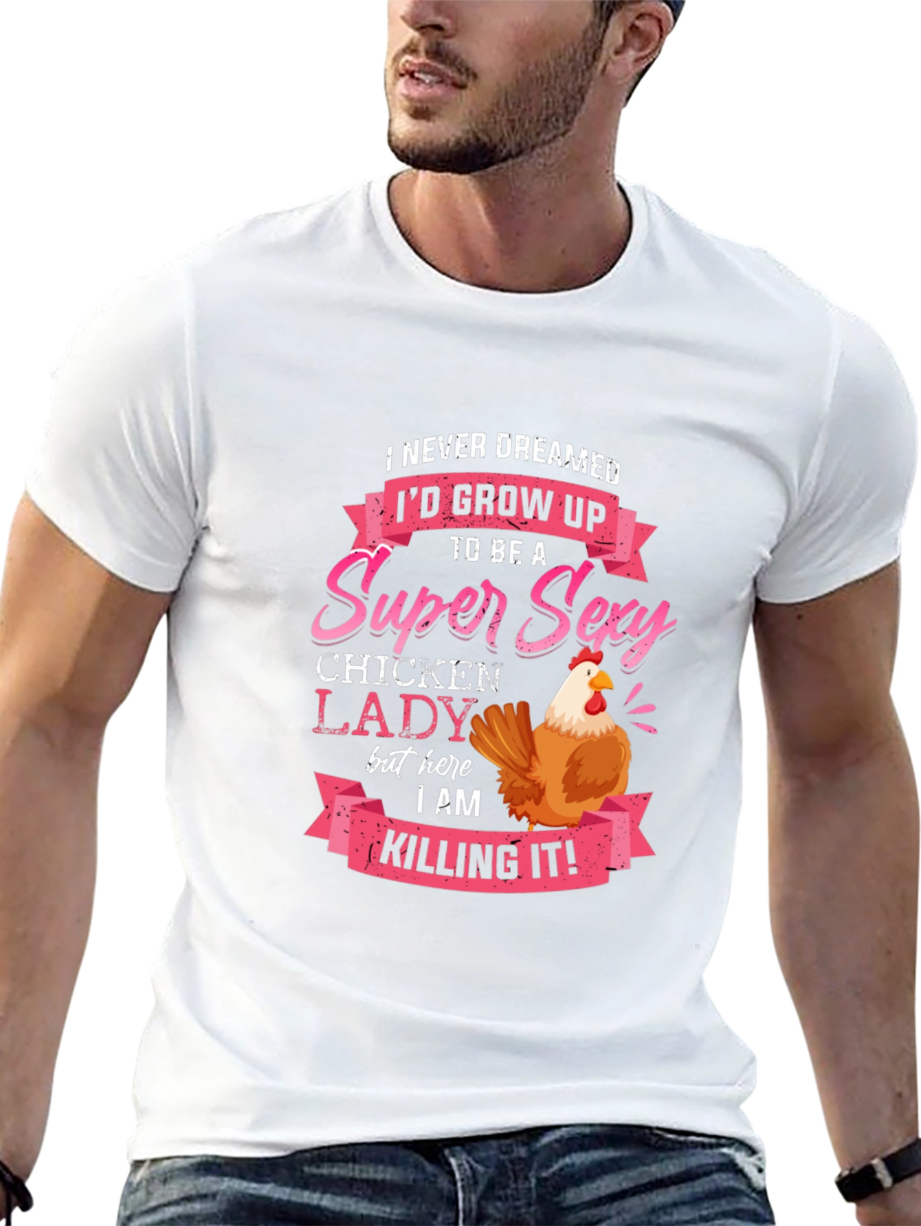 Super Sexy Chicken Lady Novelty T-Shirt