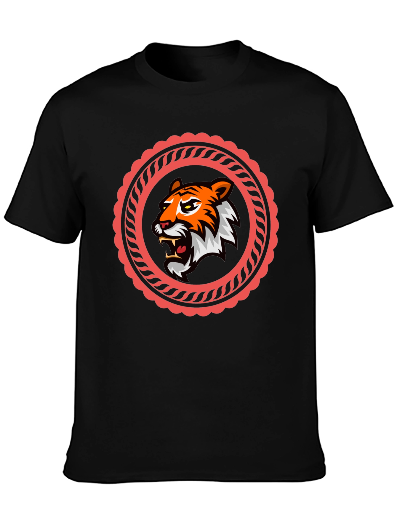 Tiger Graphic Black T-Shirt