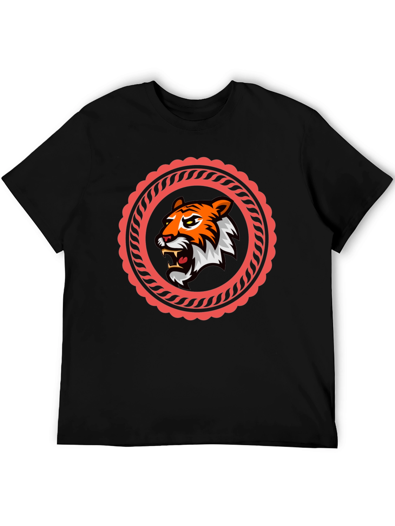 Tiger Graphic Black T-Shirt