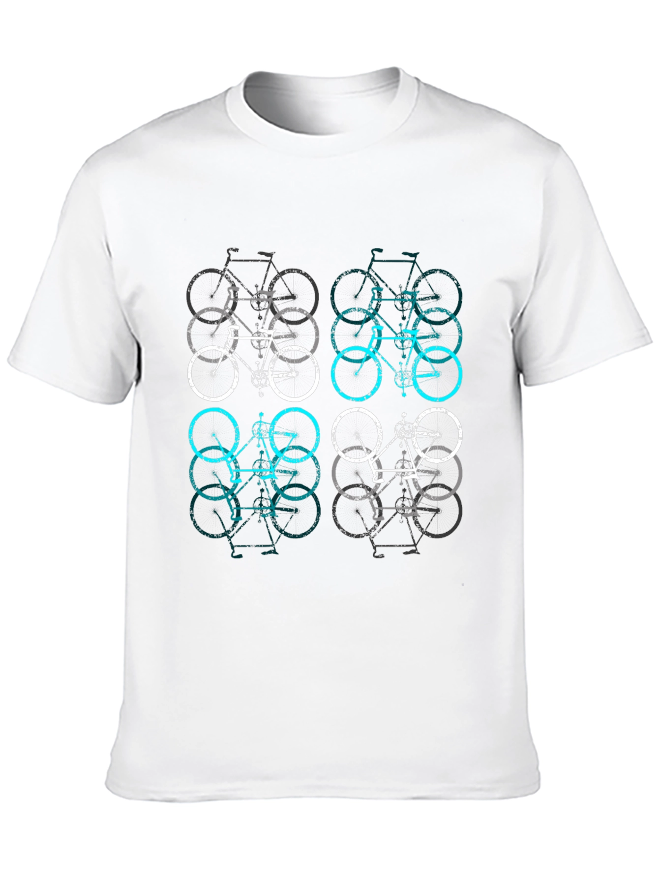 Bicycle Print T-Shirt - Cool & Casual Style
