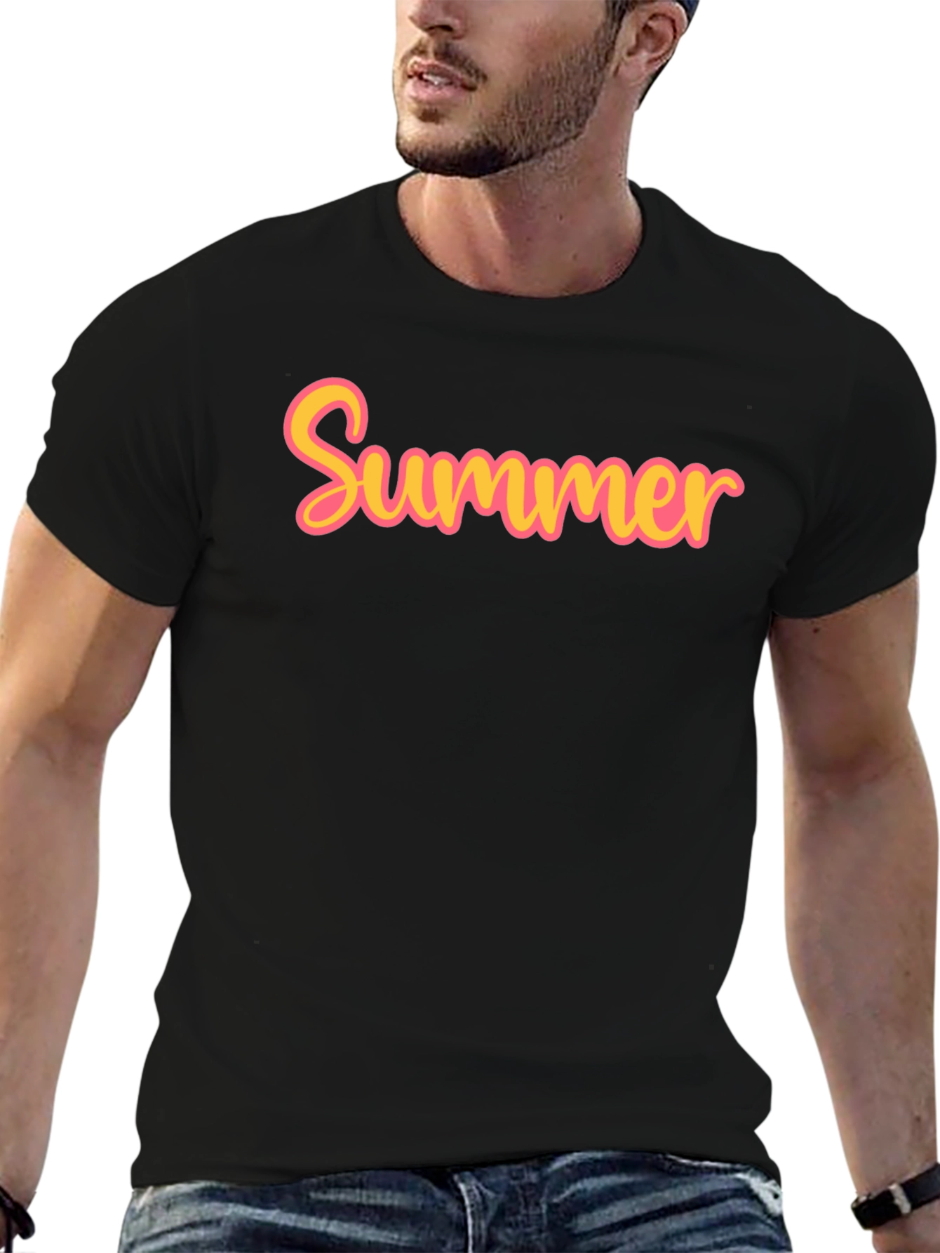 Summer Graphic T-Shirt - Casual Cotton Tee