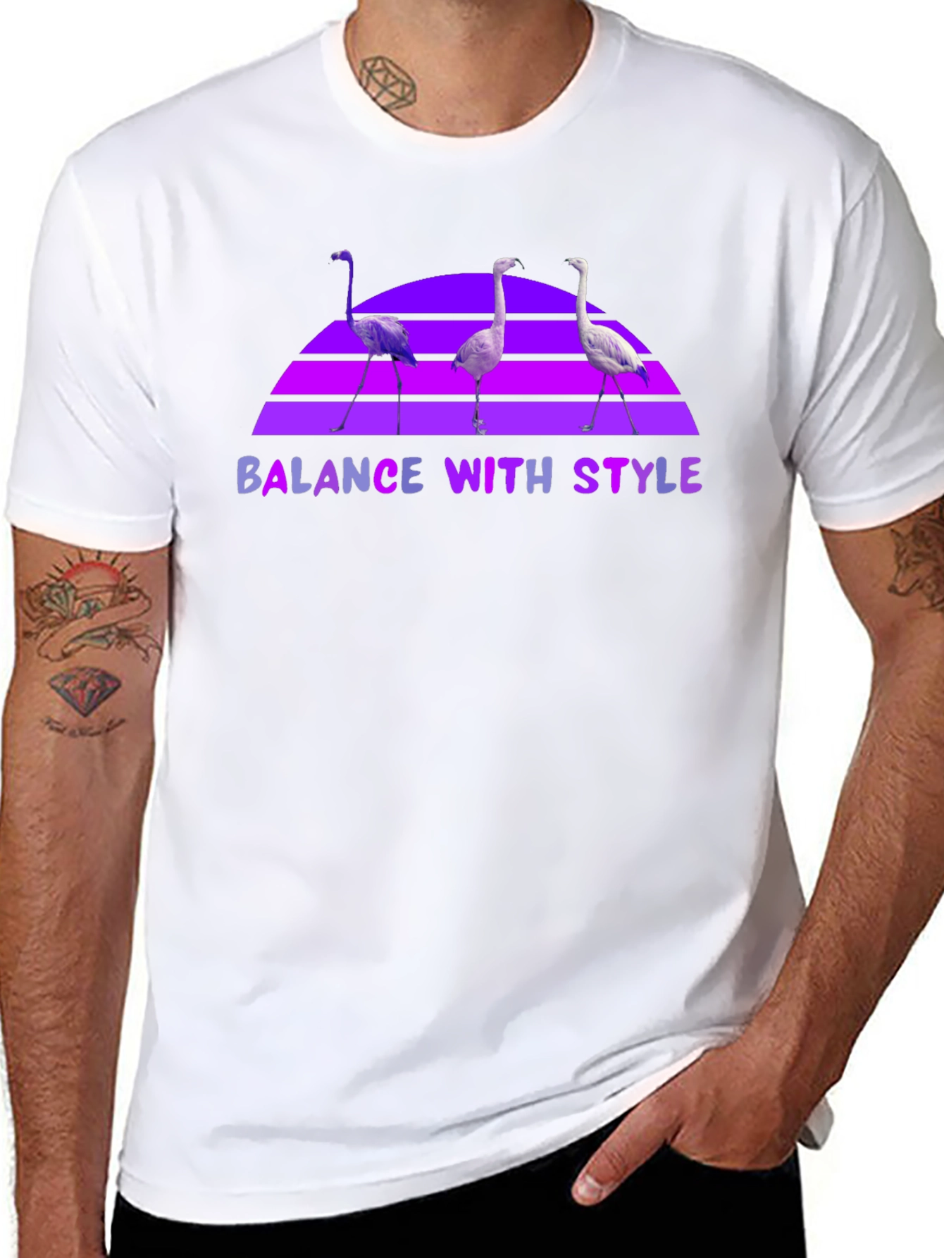 Balance With Style Flamingo T-Shirt