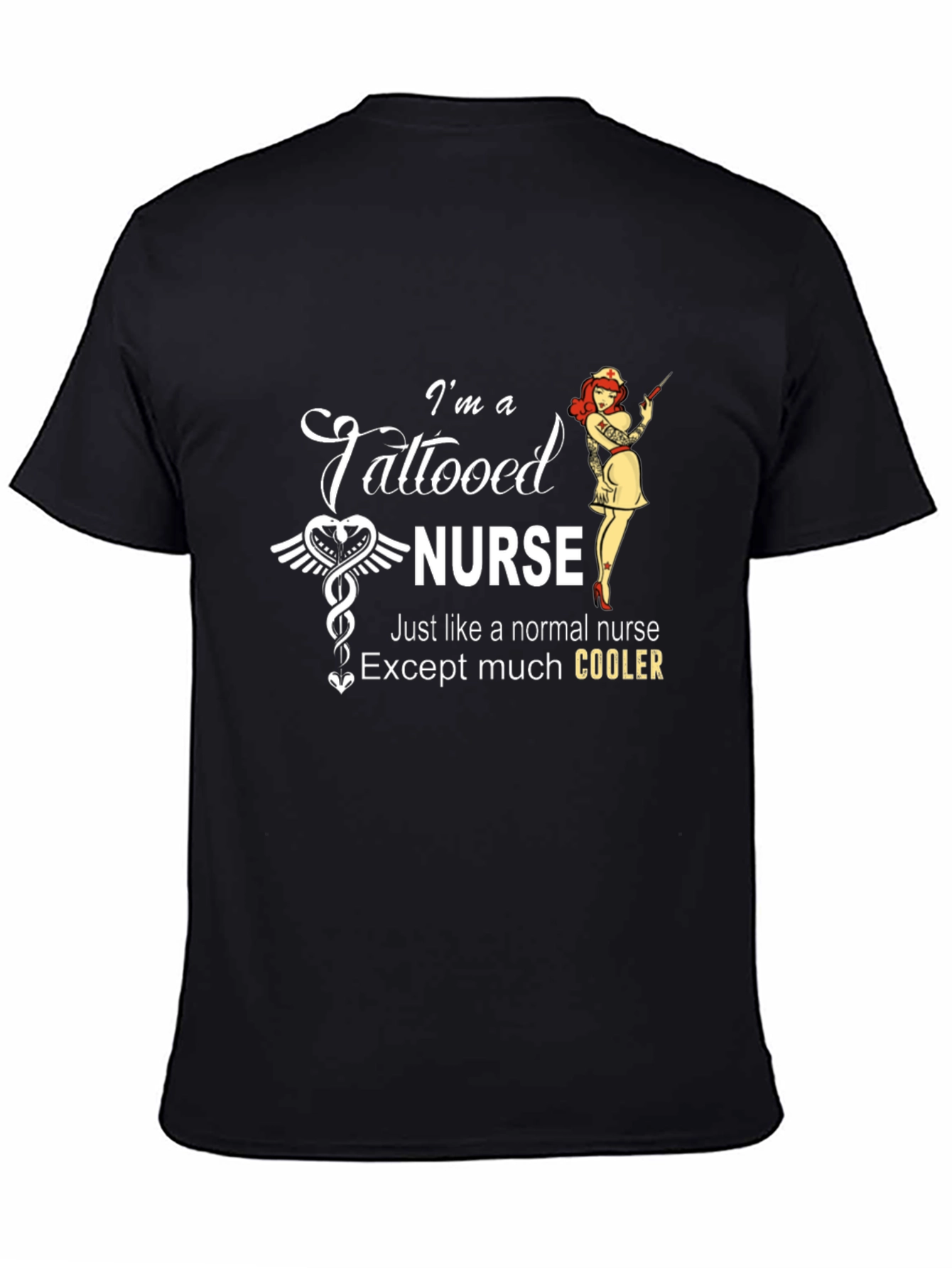 Tattooed Nurse Graphic Tee - Cool Nurse Shirt