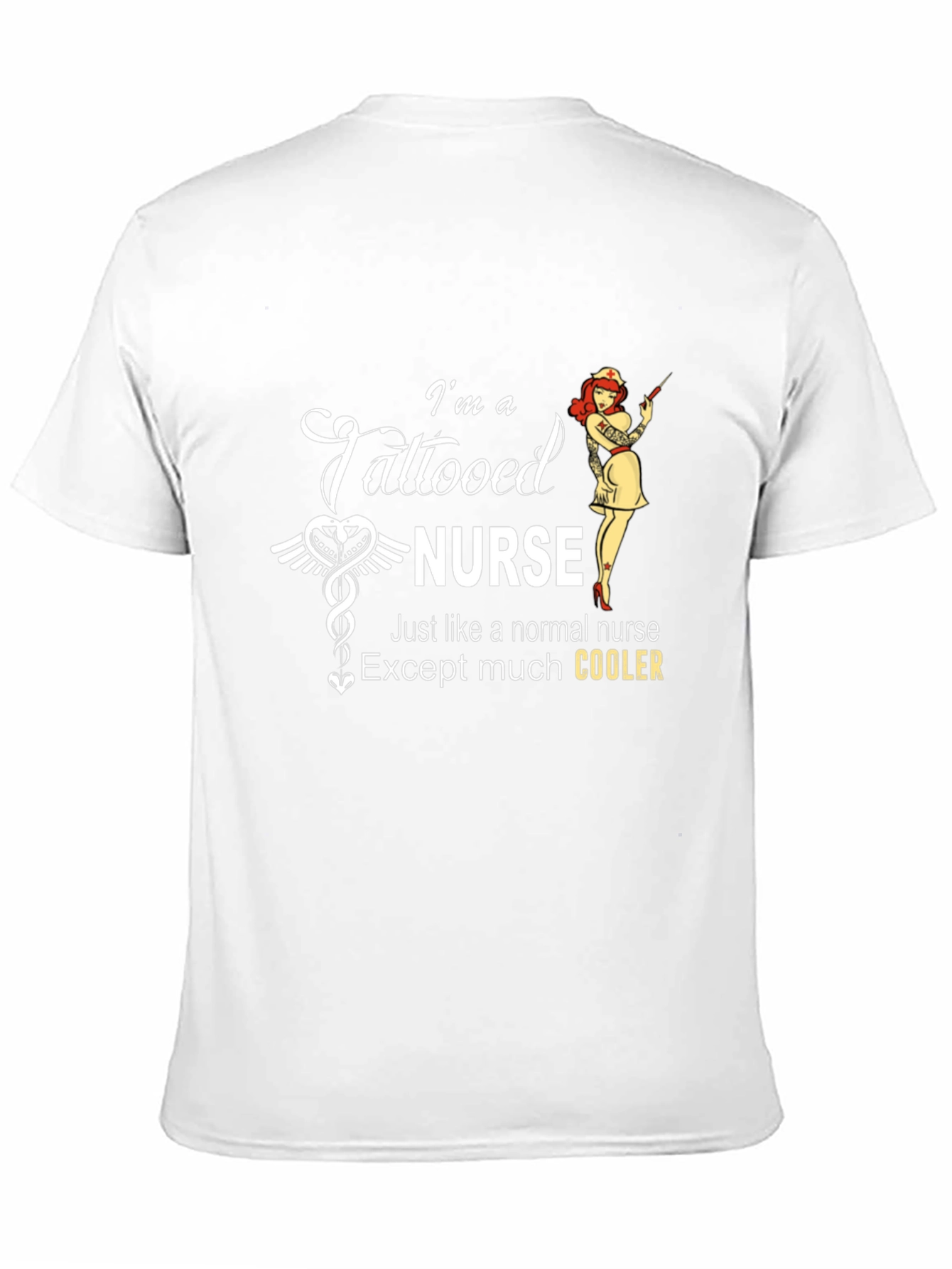 Tattooed Nurse Graphic Tee - Cool Nurse Shirt