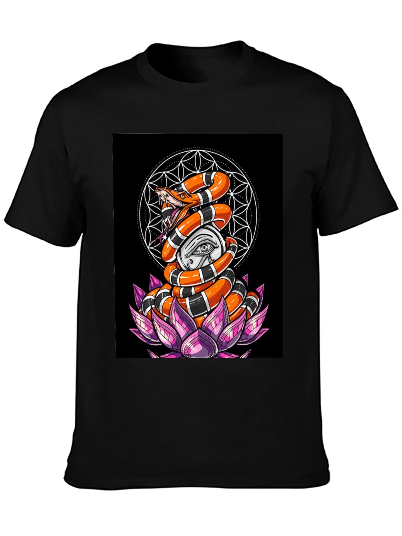 Snake & Eye Graphic Tee - Unique Design