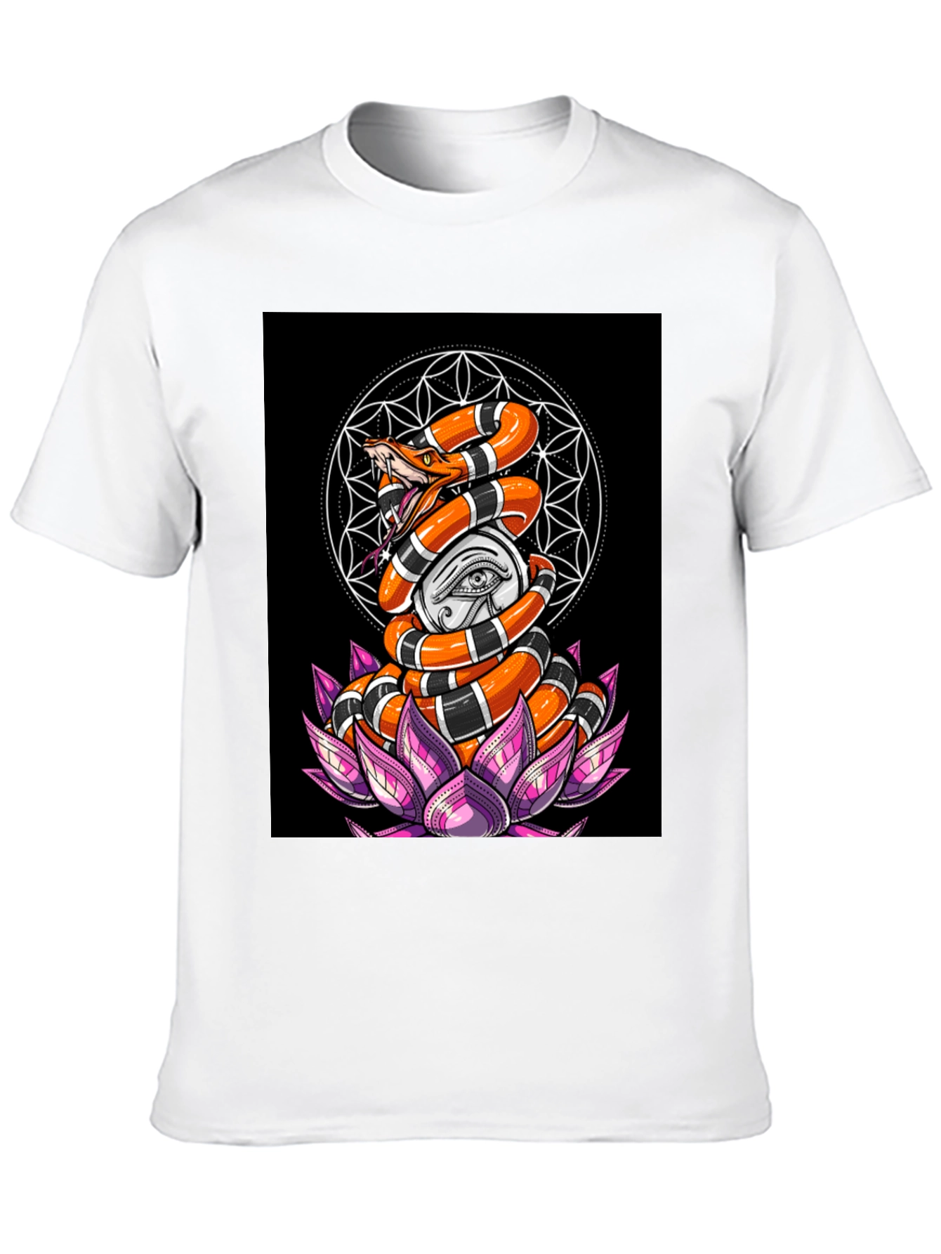 Snake & Eye Graphic Tee - Unique Design