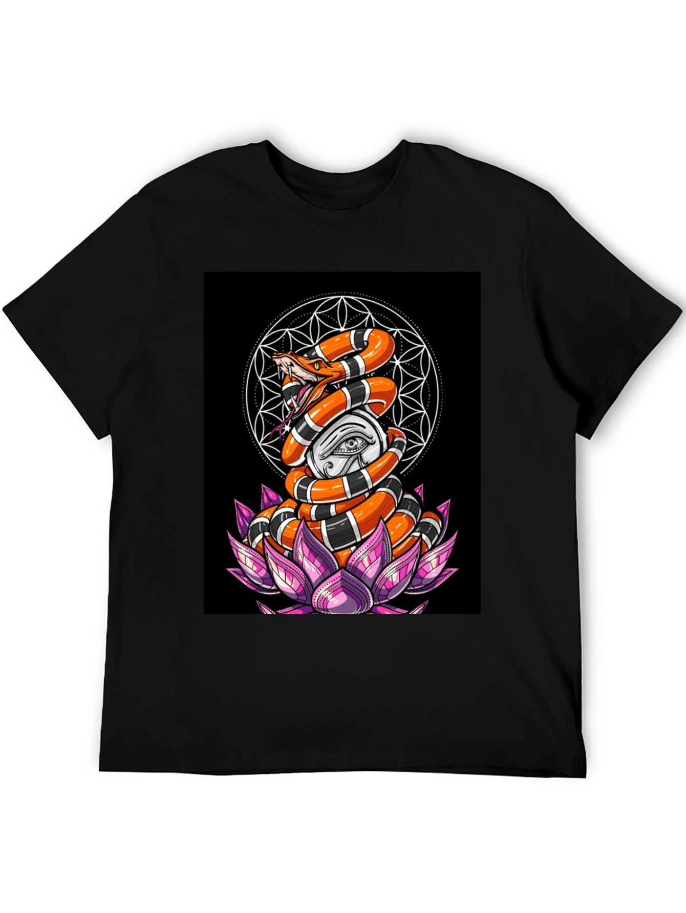 Snake & Eye Graphic Tee - Unique Design