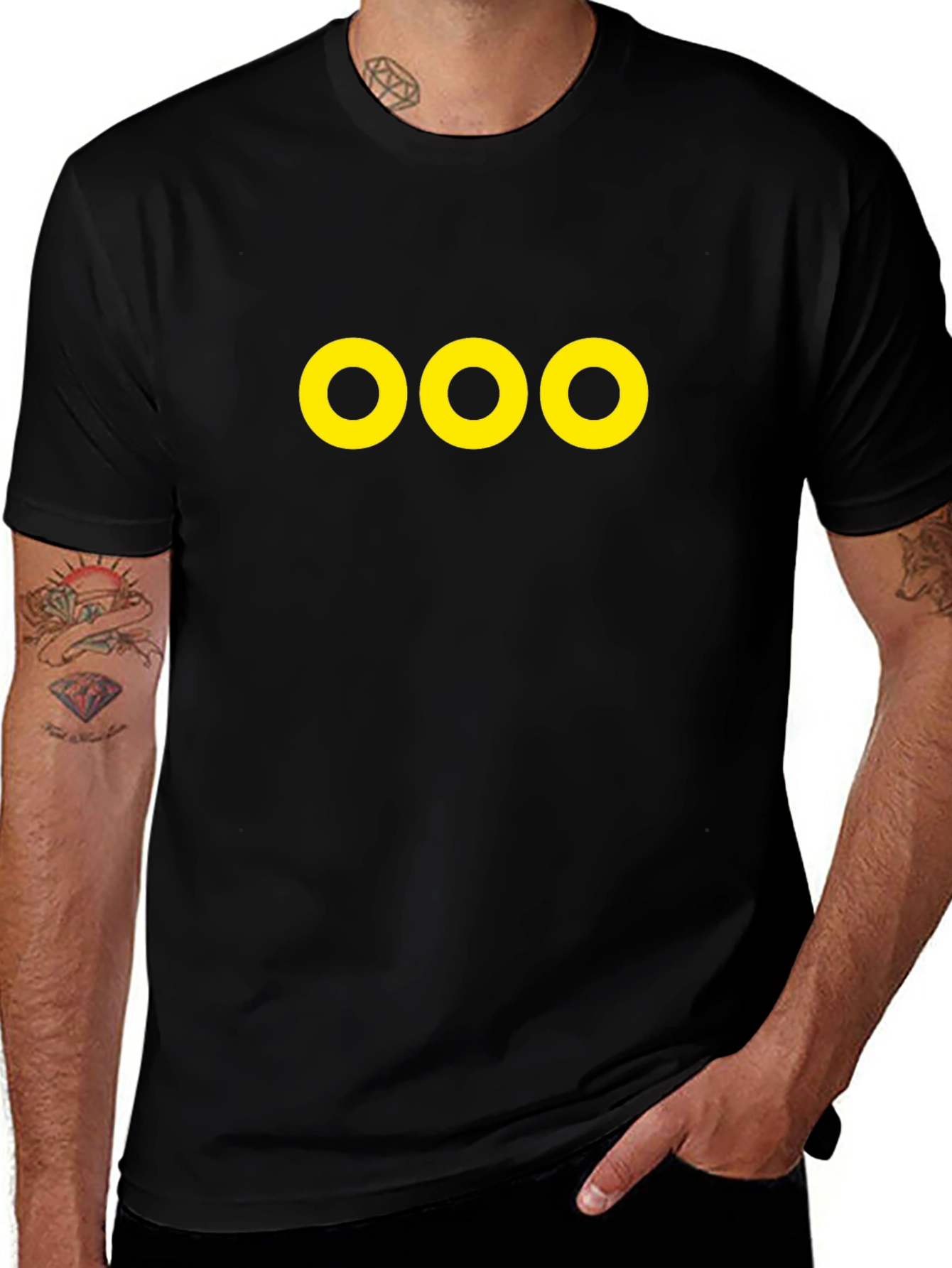 Triple O Graphic Black T-Shirt