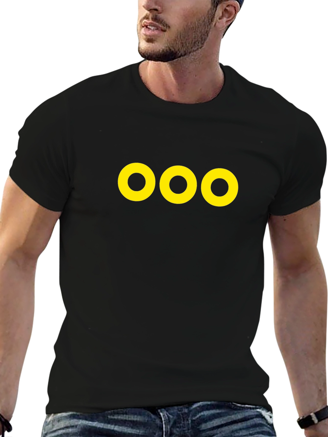 Triple O Graphic Black T-Shirt