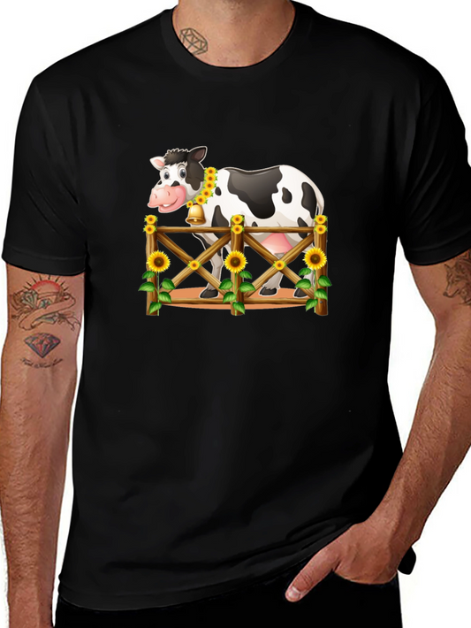 Cow Graphic Tee - Farm Animal T-Shirt