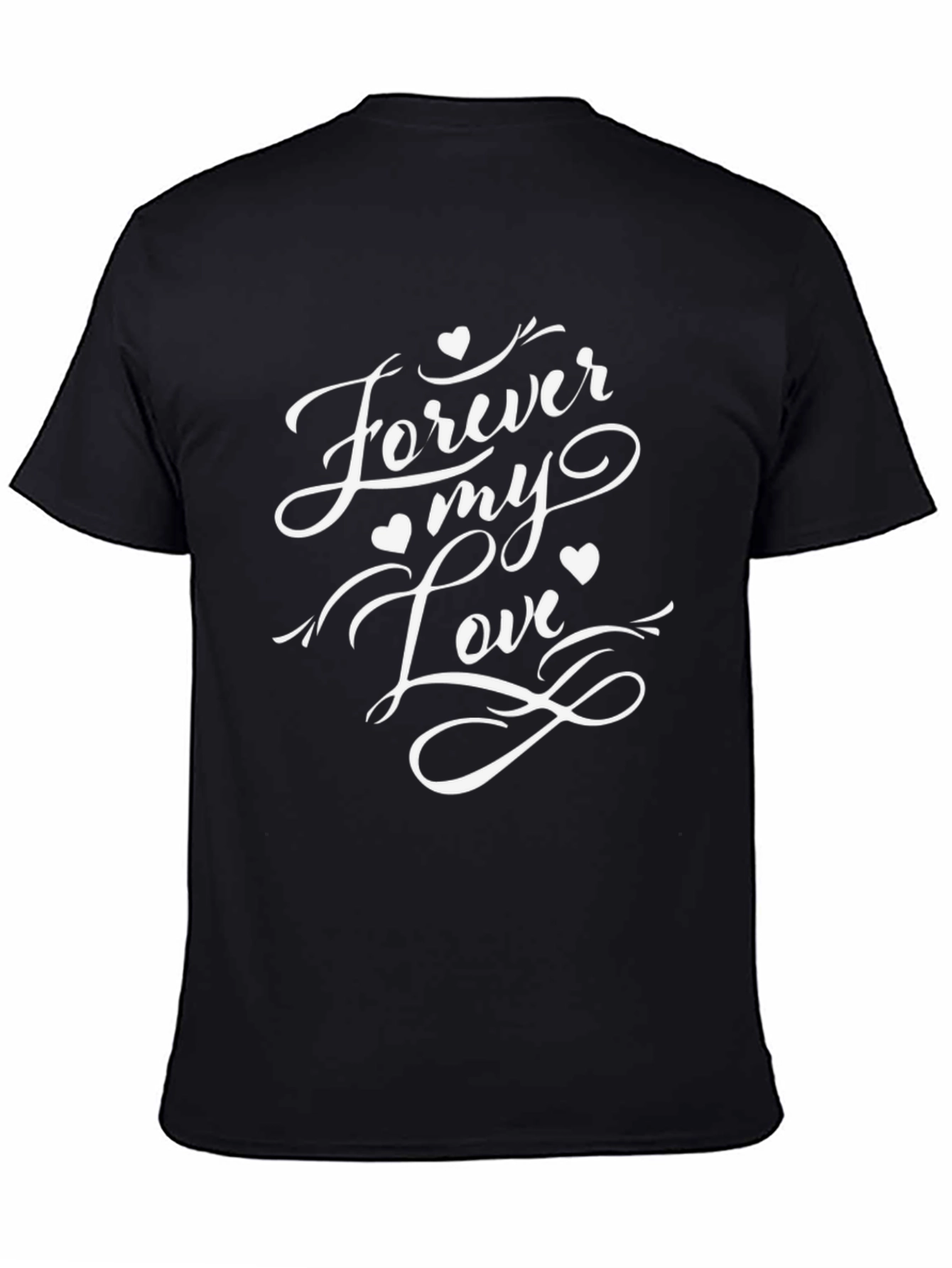 Forever My Love Graphic Tee - Black