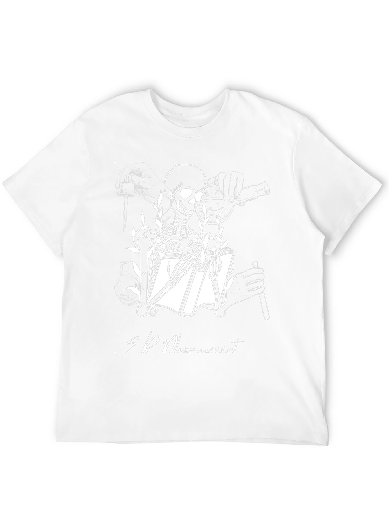 Skeleton Pharmacist Black T-Shirt