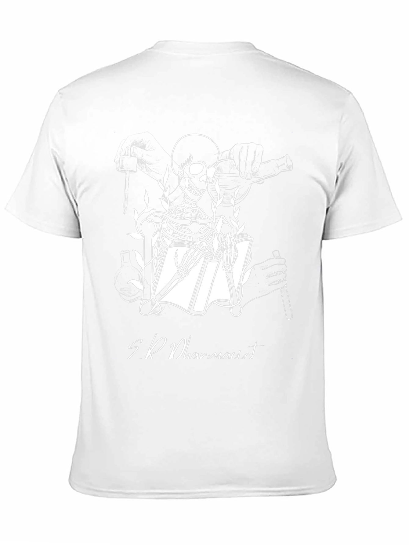 Skeleton Pharmacist Black T-Shirt