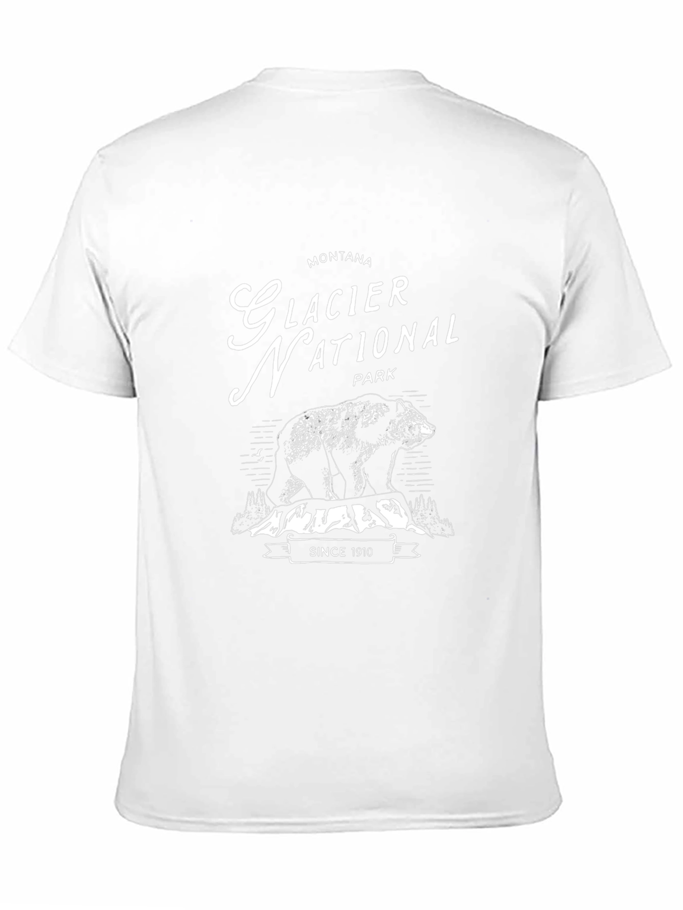Glacier National Park Black T-Shirt Since 1910