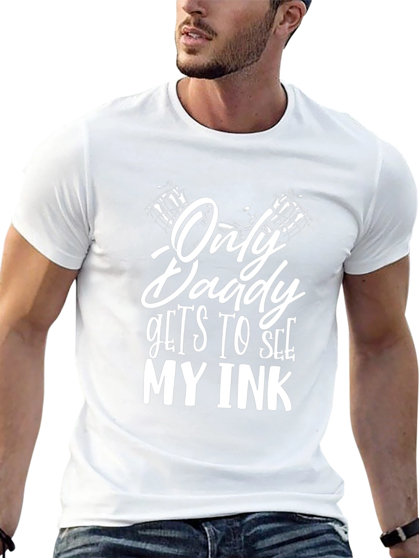 Only Daddy Gets To See My Ink Black T-Shirt