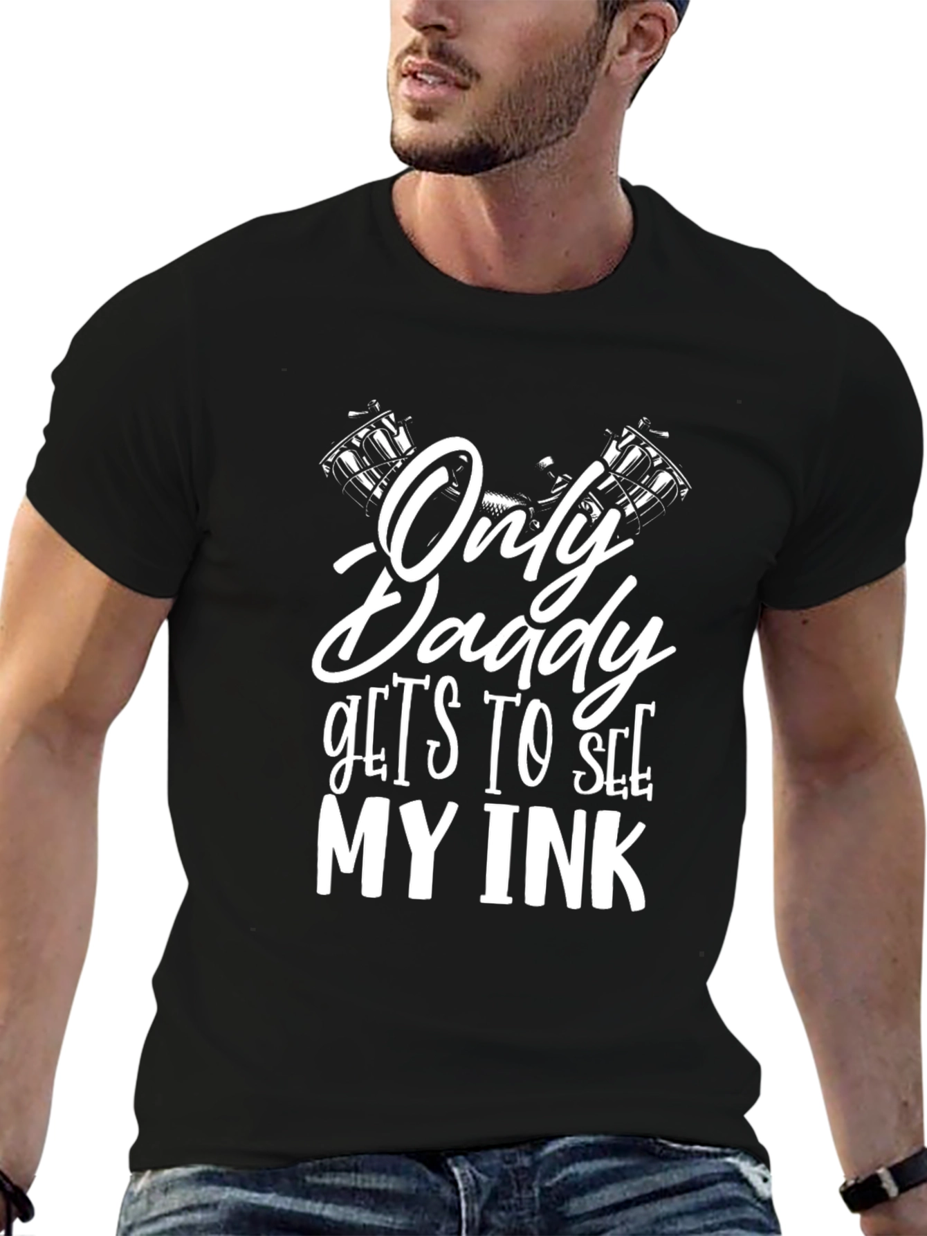 Only Daddy Gets To See My Ink Black T-Shirt