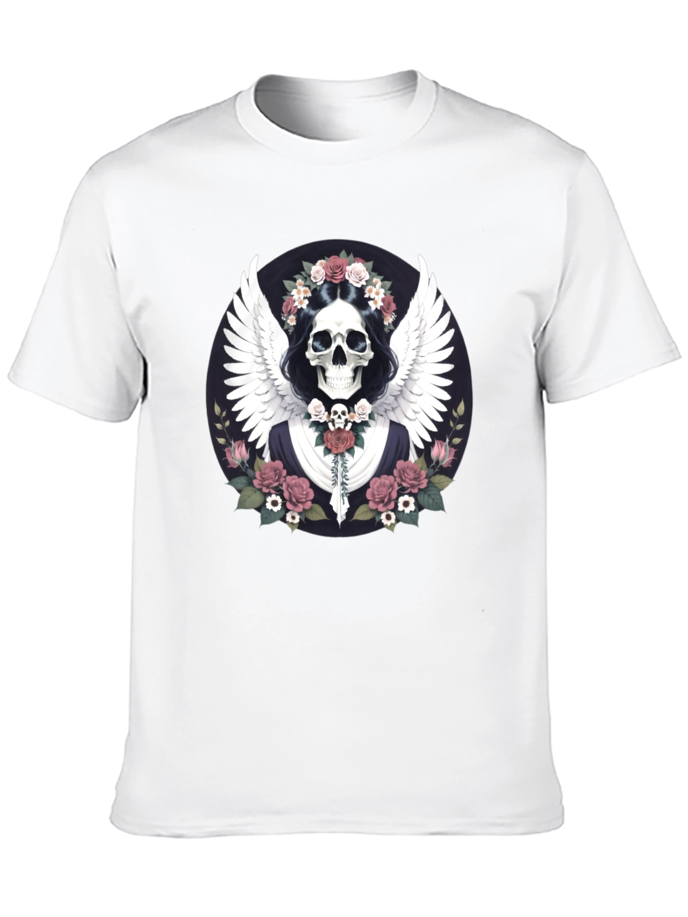Skull & Wings Graphic Black T-Shirt