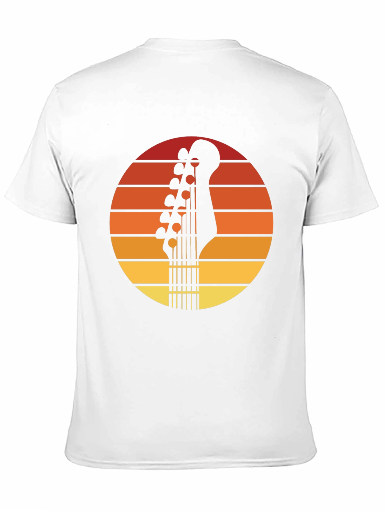 Sunset Guitar T-Shirt - Retro Musician Tee