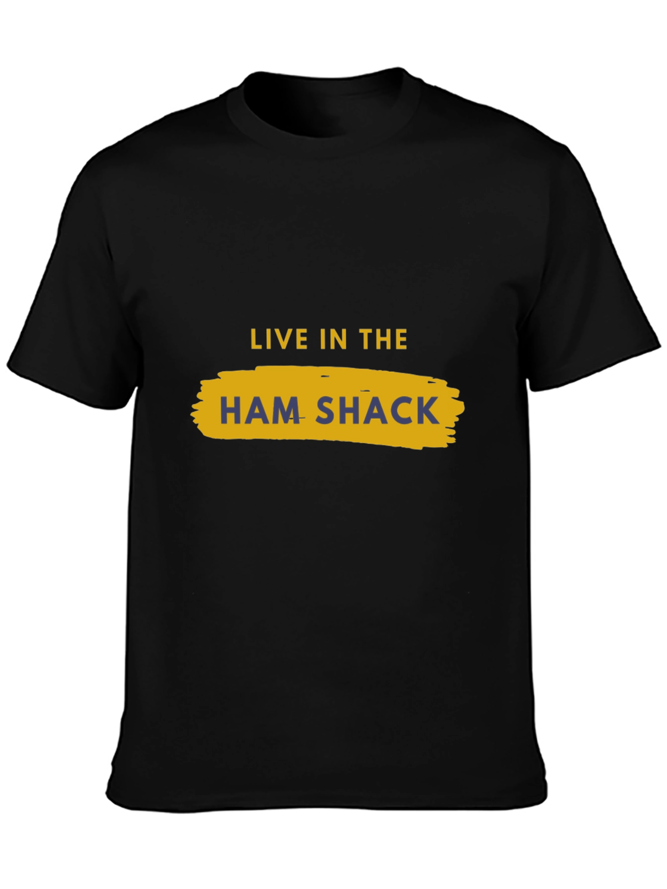 Live in the Ham Shack Black T-Shirt