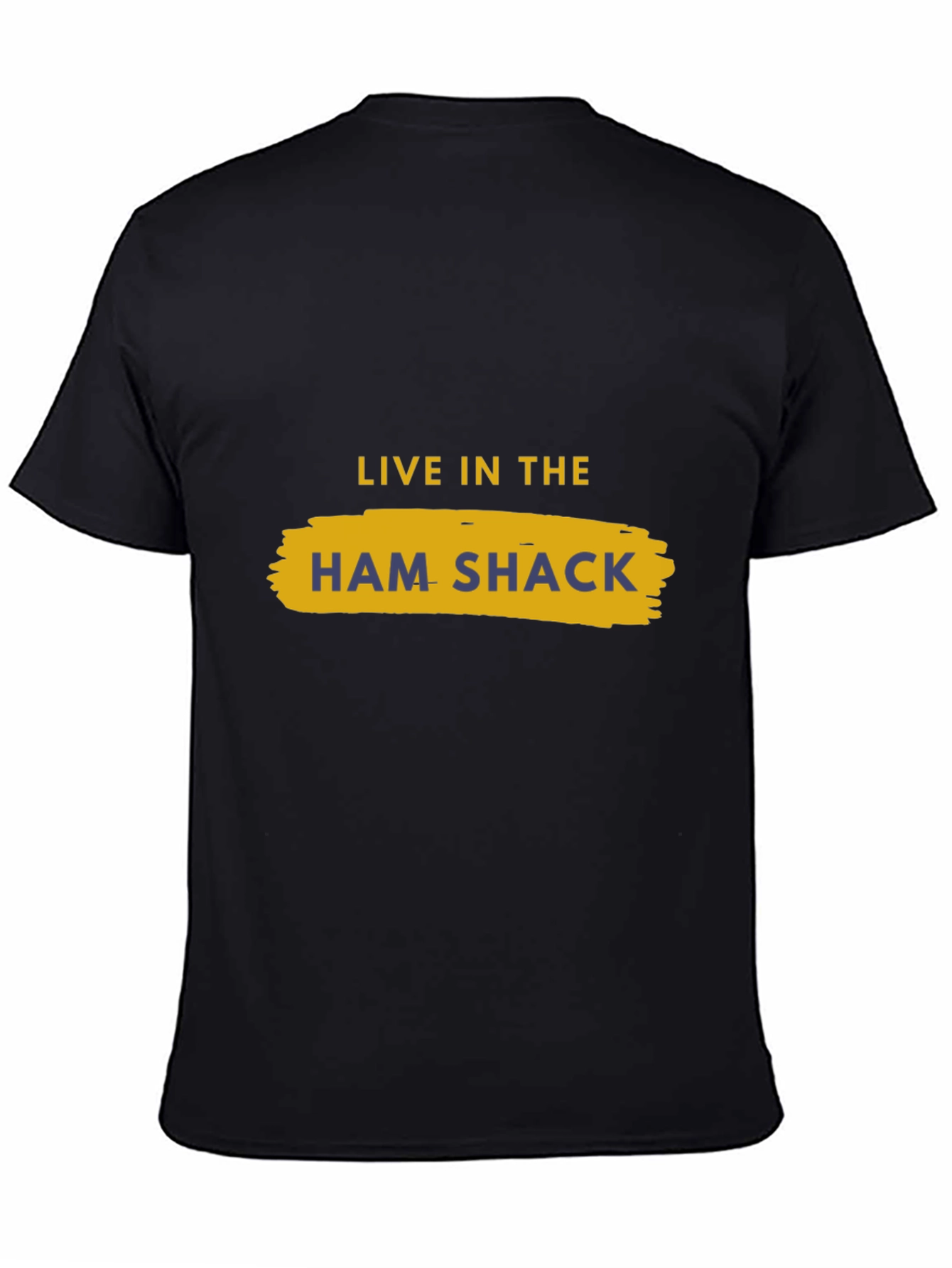 Live in the Ham Shack Black T-Shirt