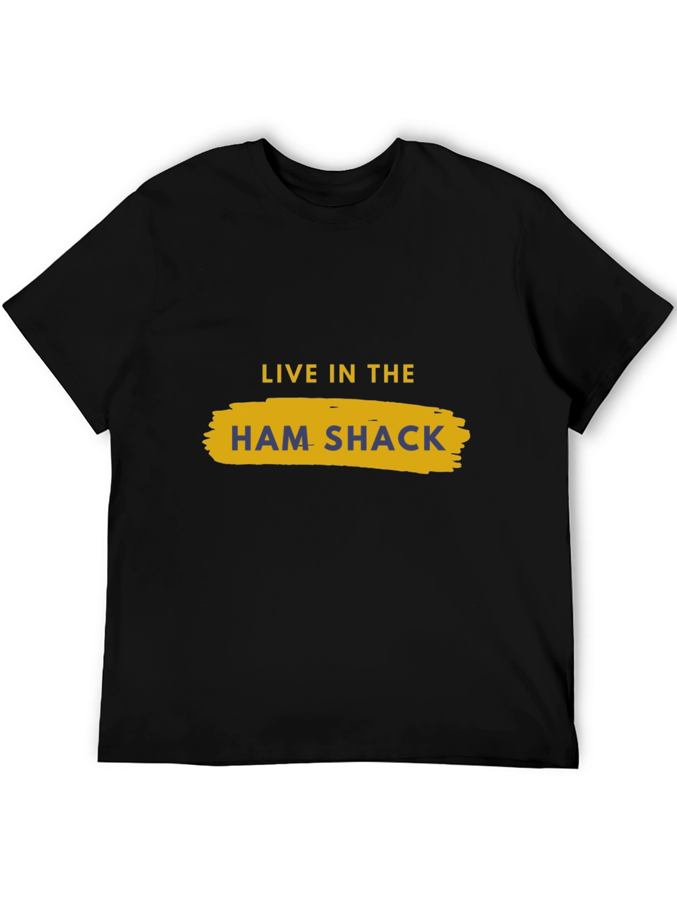 Live in the Ham Shack Black T-Shirt