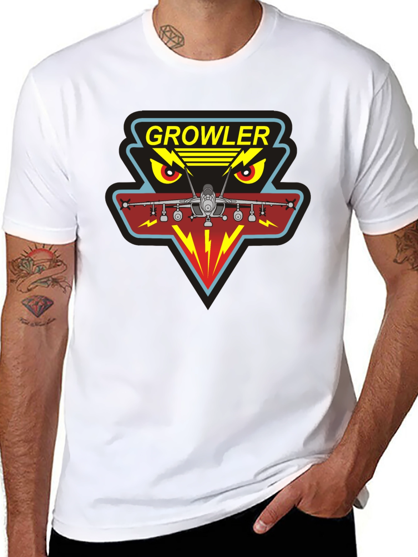 Growler Aircraft Graphic T-Shirt - Military Aviation Tee