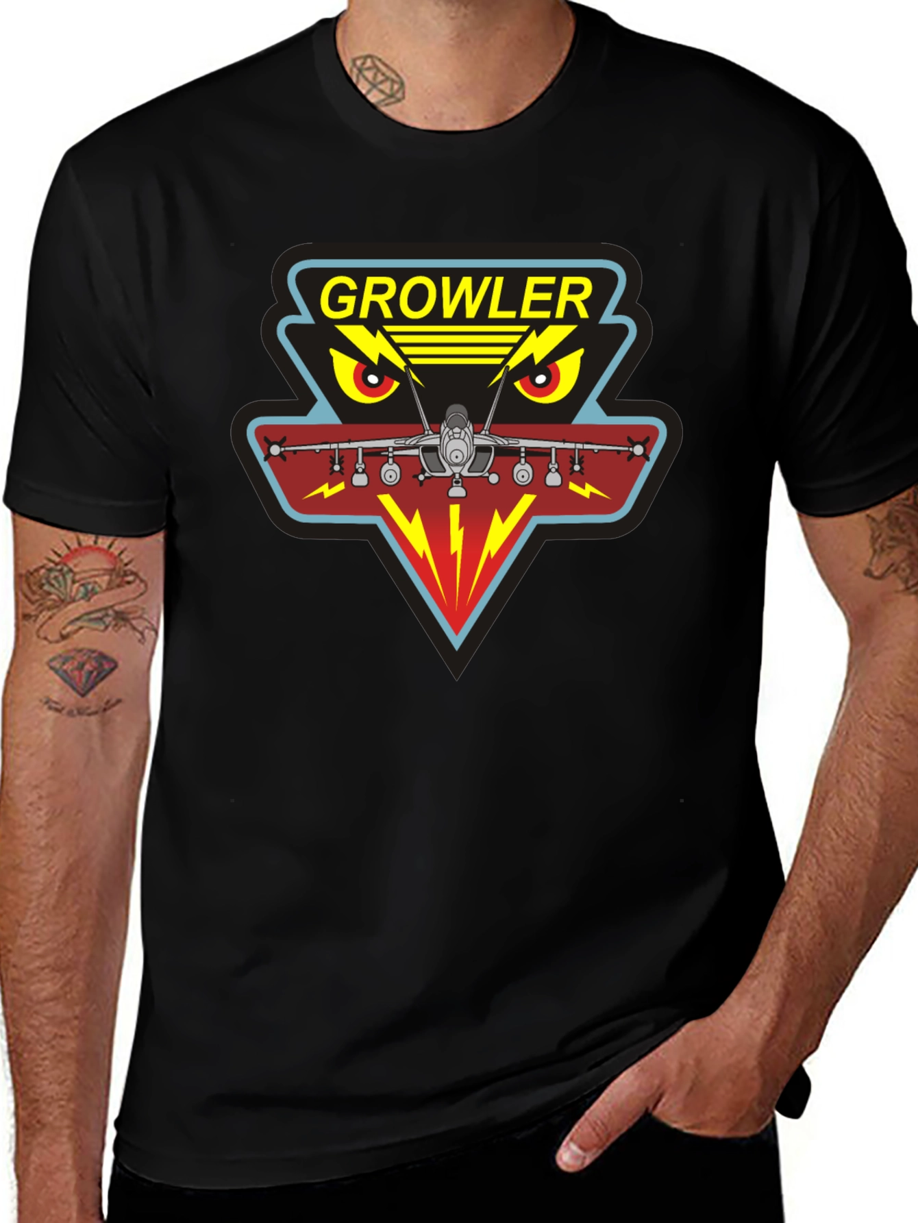 Growler Aircraft Graphic T-Shirt - Military Aviation Tee